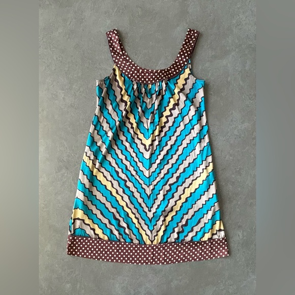 VERTIGO PARIS SLEEVELESS SLIPP ON SILKY 
SHORT DRESS Multicolor Size S - Picture 8 of 12